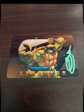 T.M.N.T Leonardo metal card signed by Sajad shah with COA